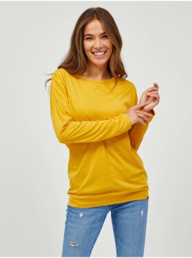 SAM73 Žluté dámské basic tričko dlouhým rukávem SAM 73 Azuka dámské