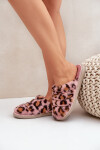 Dámské Kožené Pantofle Leopard Inblu EK000008 Růžové 39
