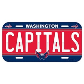 Wincraft Cedule Washington Capitals License Plate Banner
