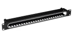 EFB 699999NTS.1 černá / Vyvazovací panel / 19" / 1U / s krytem (699999NTS.1)