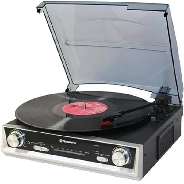 ROADSTAR TTR-8634 černá / Gramofon / 33 45 78 RPM / 19 W / FM / 3.5mm / RCD (7621800032904)