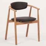 STIMA Jídelní židle křesílko GREEN - DUB - čalounění koženkou STI-GREEN-DUB-KOZENKA