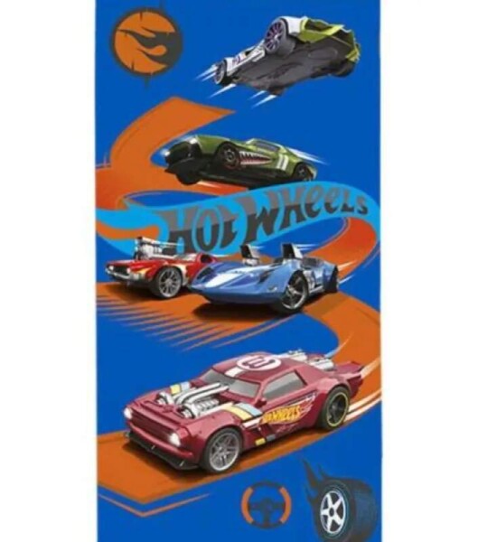 Kids Euroswan Hot Wheels EWA00014HW plážová osuška modrá 70x140