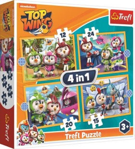 Trefl Puzzle Top Wing - Akademie 4v1 (12,15,20,24 dílků)