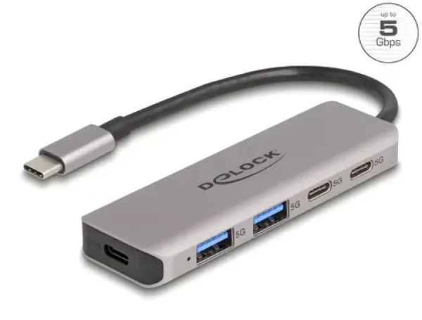 DeLock USB Hub 2 porty / USB hub / USB-C / 5 Gbps (64239)