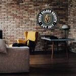 Mustang Cedule Vegas Golden Knights NHL 22" Round Distressed Logo