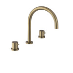 SAPHO - ULTRASAN tříprvková stojánková umyvadlová baterie, zlato mat UT017VG
