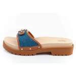 Dámské dřeváky W F305492349 hnědo-modré - Scholl Iconic 40
