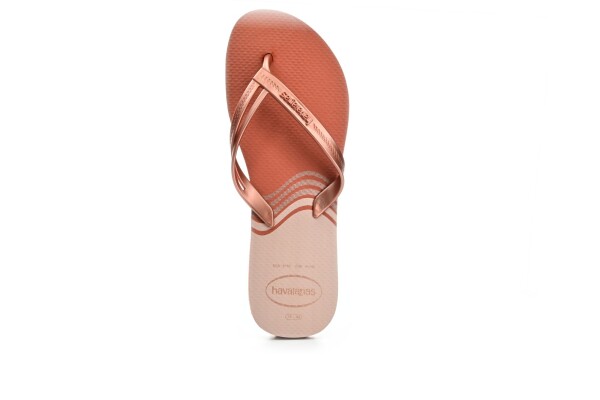 Havaianas Elegance Print pink clay pantofle
