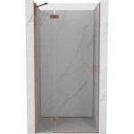 MEXEN/S - Mist-H sprchové dveře křídlové levé 120, transparent, měď kartáčovaná 8A5-120-000-65-00-L