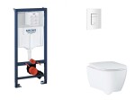 GROHE - Rapid SL Set předstěnové instalace, klozetu, sedátka SoftClose a tlačítka Skate Cosmopolitan, alpská bílá SANI11BB3129