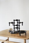 Stoff Nagel Designový svícen STOFF Nagel Black – set 3 ks, černá barva, kov