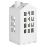 Räder Porcelánový svícen domeček Town Hall, bílá barva, porcelán