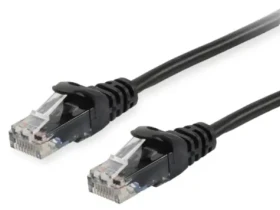 Equip Cat6a černá / Patch kabel / U/UTP / RJ-45 / 1,5 m / LSZH (603153)