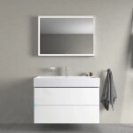 DURAVIT - Vero Air Umyvadlo 1000x470 mm, s přepadem, otvor pro baterii, WonderGliss, bílá 23501000001