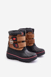 Dětské sněhule na suchý zip Lee Cooper Camel Velikost: 32