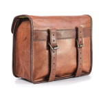 Kožené retro moto brašna hnědá 1ks