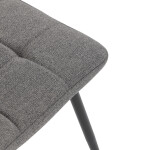 Jídelní židle, šedá, látka, DCL-V2017 GREY2