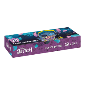 Colorino Colorino, R54762PTR, Lilo & Stitch, sada temperových barev v kelímku, 12 ks