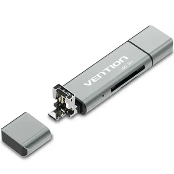Vention CCJH0 USB2.0 Multifunkční čtečka karet šedá (CCJH0)