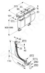 KLUDI - Rotexa Set odtokové soupravy a tělesa na okraj vany, pro 3-otvorovou baterii 7880205-00