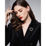 Exkluzivní brož Swarovski Elements Olivia - věnec kvítí, Barevná/více barev