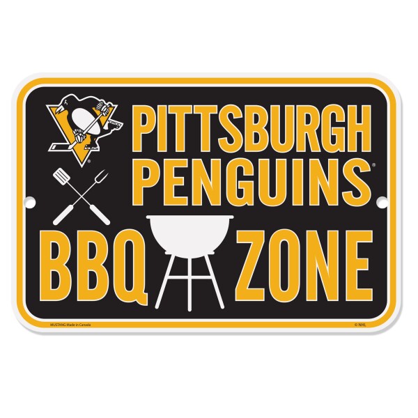 Mustang Cedule Pittsburgh Penguins NHL 10" x 15" BBQ Zone