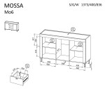 Komoda Mossa MO6 Barva korpusu: Kašmír