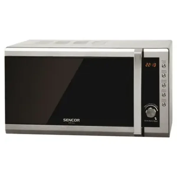 Rozbaleno - SENCOR SMW 6001DS stříbrná / Mikrovlnná trouba / 700W / 20L / rozbaleno (8590669109814.rozbaleno)