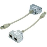 DATACOM "Y" adaptér STP CAT5E PC / PC+TEL