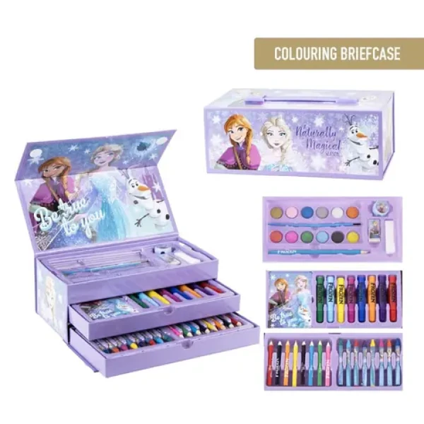Cerdá Colouring Stationery set Briefcase Frozen - sada výtvarných potřeb (10200719)