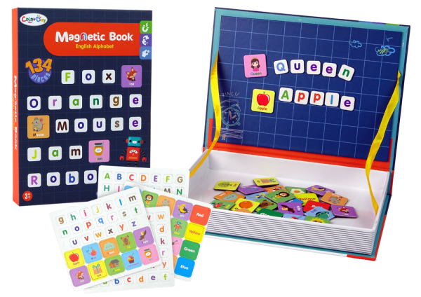 Mamido Vzdělávací magnetické puzzle v knize Anglická abeceda