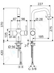 SCHELL - Grandis Elektronická dřezová baterie Grandis E, HD-M, síťové napájení, chrom 002430699