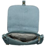 Stylová dámská koženková crossbody kabelka Arjona, džínově modrá