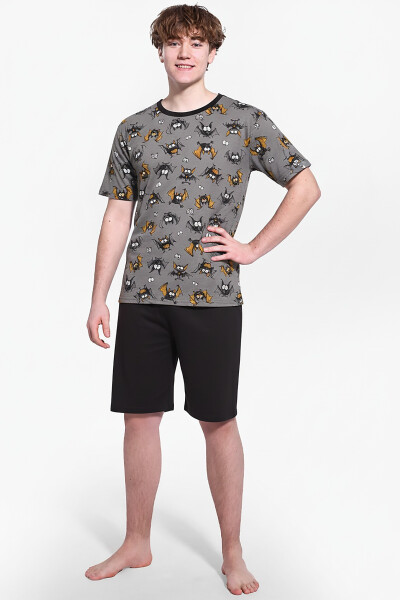 Pyžamo Cornette F&Y 133/53 Bat kr/r 164-188 šedá 188/L