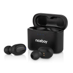 Niceboy HIVE Podsie 3 černá / Bezdrátová sluchátka s mikrofonem / TWS / Bluetooth 5.1 / IPX5 / nabíjecí pouzdro (hive-podsie-3)