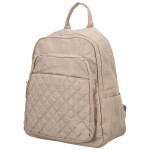 Stylový dámský textilní batoh Dinara, světle béžový