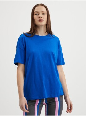 Modré volné basic tričko Noisy May Mathilde Dámské