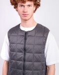 Taion Crew Neck Zip Down Vest D.CHARCOAL S