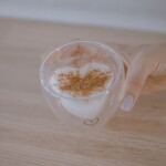 Eulenschnitt Dvoustěnná sklenice na espresso Heart 100 ml, čirá barva, sklo