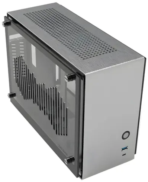 Zalman M2 Mini stříbrná / PC skříň / Mini-ITX / USB 3.0 + USB-C 3.1 / průhledná bočnice / riser card (M2 Mini Silver)