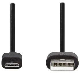 Nedis kabel USB 2.0 USB-A - Micro-B černá / 2m (CCGL60500BK20)