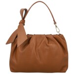 Módní dámská kožená kabelka do ruky Antini, koňaková