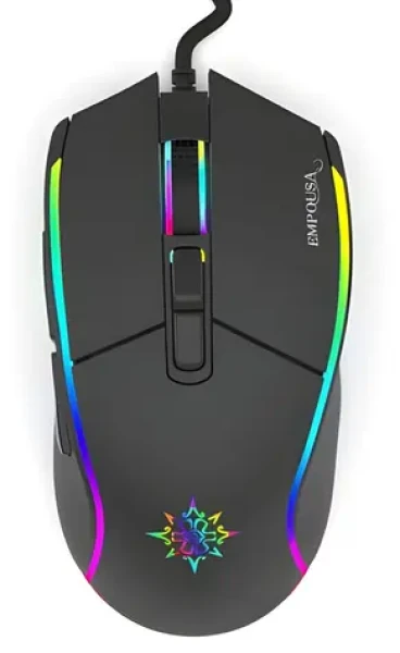 Inca IMG-GT16 černá / Herní myš / RGB / optická / 6400 DPI / 7 tlačítek / USB / 1,8m (IMG-GT16)