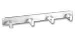 EFB 699995 šedá / Kabelový organizér / 1U / 19" / ocel / 4 kabelová oka (699995)