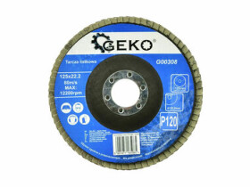 GEKO G00308 / Lamelový kotouč z oxidu hlinitého / 125 x 22.2 mm / P120 (G00308)