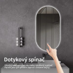 CERANO - Koupelnové LED zrcadlo Luno - 40x80 CER-8050BD79942