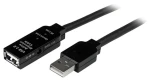 StarTech Aktivní prodlužovací kabel USB 2.0 černá / Kabel USB / A-M - A-F / 10 m (USB2AAEXT10M)