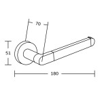 MEXEN - Tiber držák toaletního papíru chrom 7050533-00