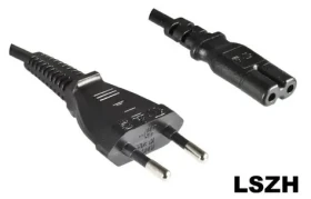 MicroConnect Power Cord LSZH EU C - C7 1.8m černá (PE030718LSZH)